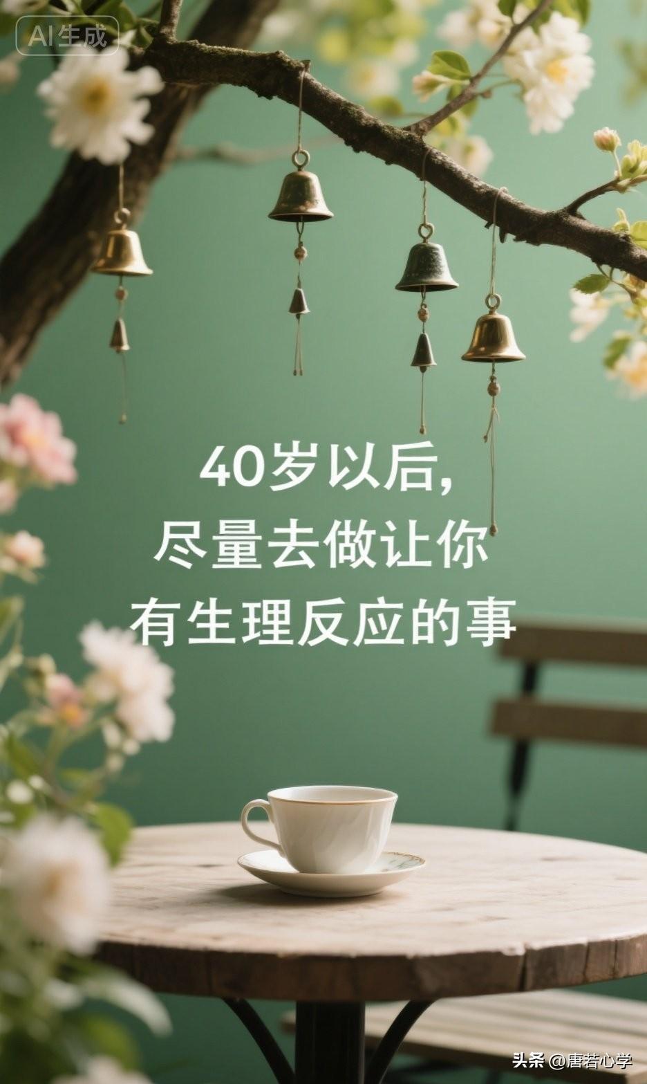 40岁以后，尽量去做让你有生理反应的事。

《黄帝内经》有言：“上工治未病。”