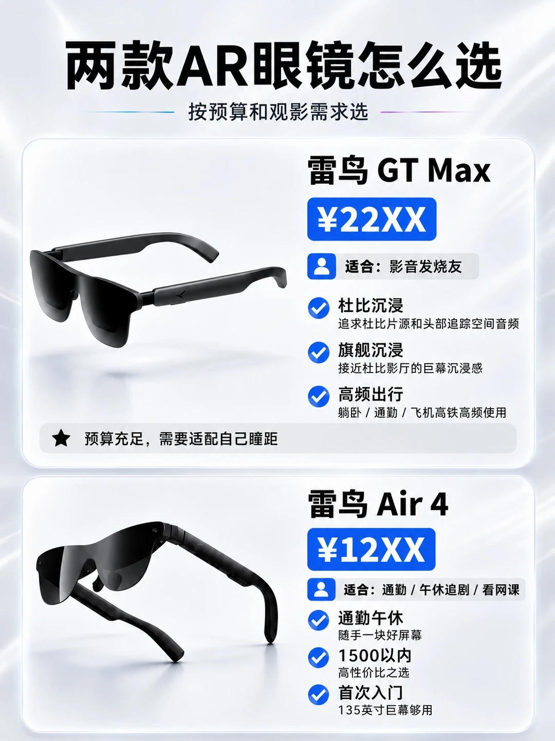 追剧看电影必备！AR眼镜选购攻略来了🎬