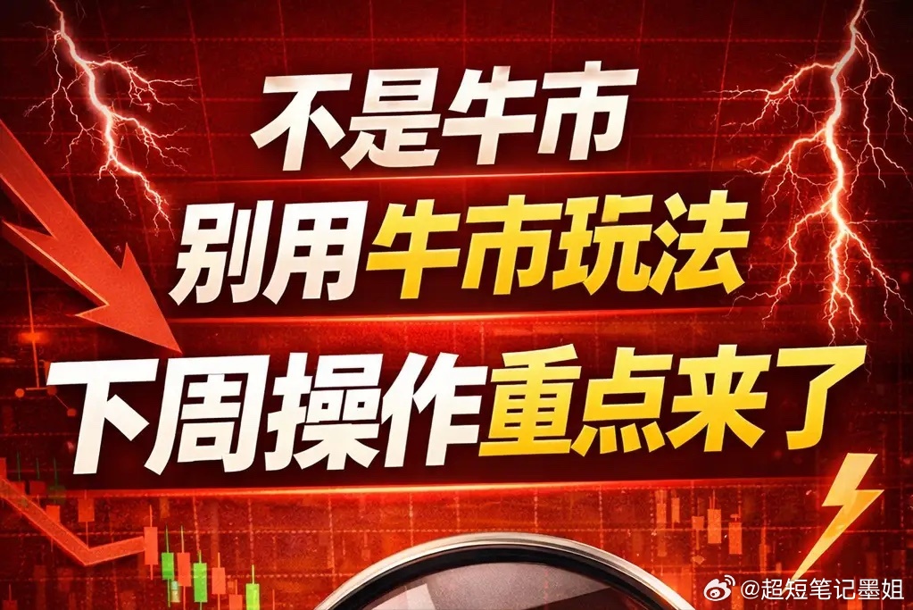 明天开盘别再乱买了：A股真正能打的，只有这3条主线别再问下周买什么了。先看清一件