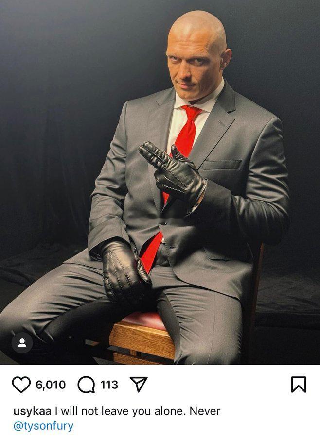 #拳坛速递# 奥莱克桑德-乌西克（Oleksandr Usyk）今天在 Ins上