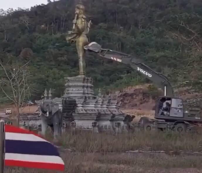 【泰方拆除边境印度教神像惹柬方不满 泰方强调为边界管控非宗教行为】海外新鲜事 泰