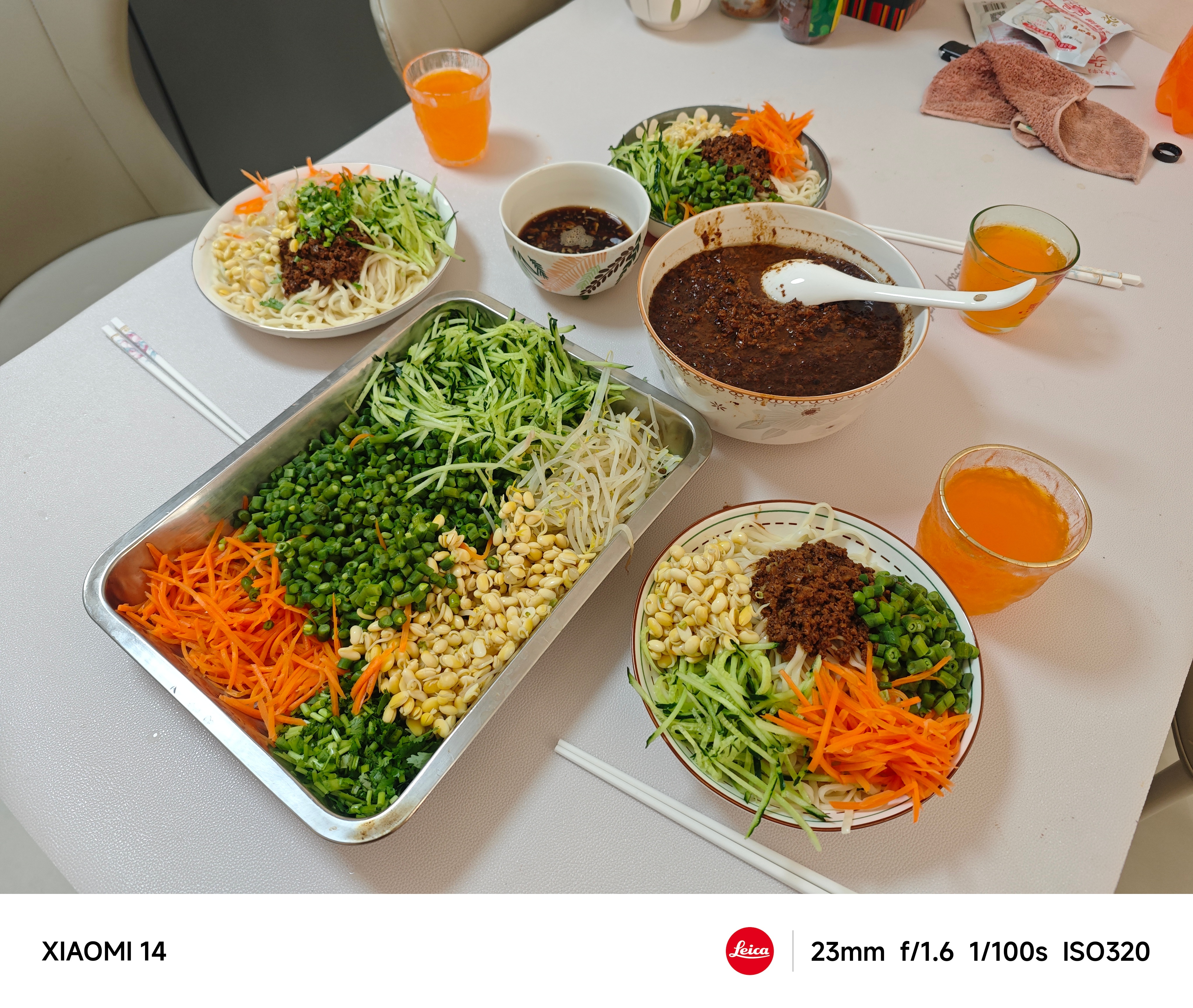 今日立夏，朋友给我们做的牛肉炸酱面，美味儿！ 沧州·孟村