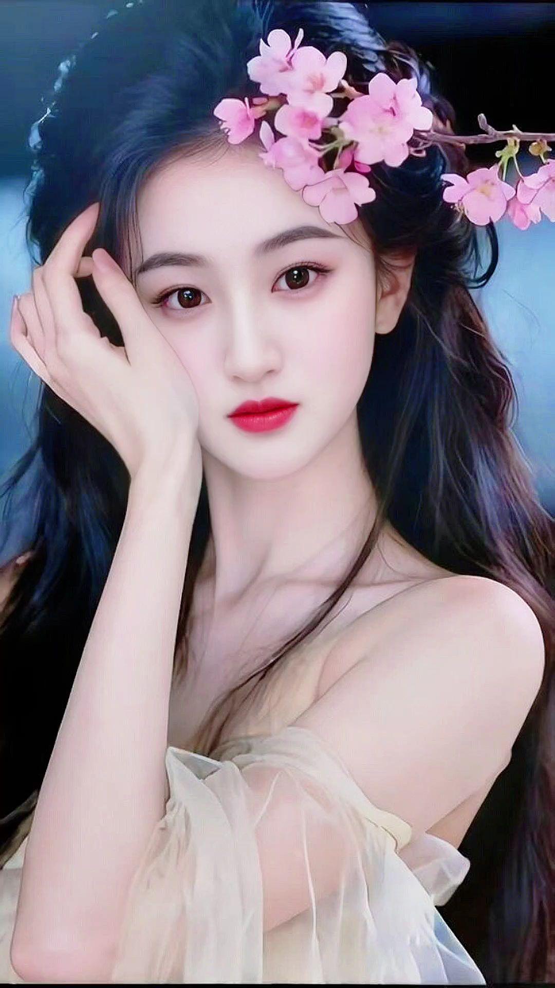 鲜花造型 美图分享 甜美女神 手机摄影 甜美女孩