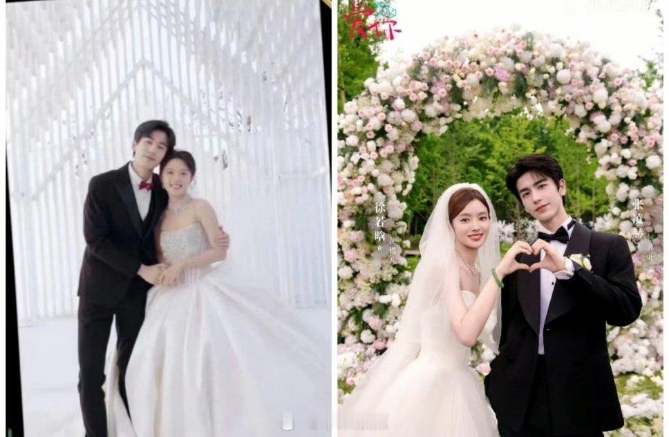 拍结婚照，你喜欢左还是右？ ​​​