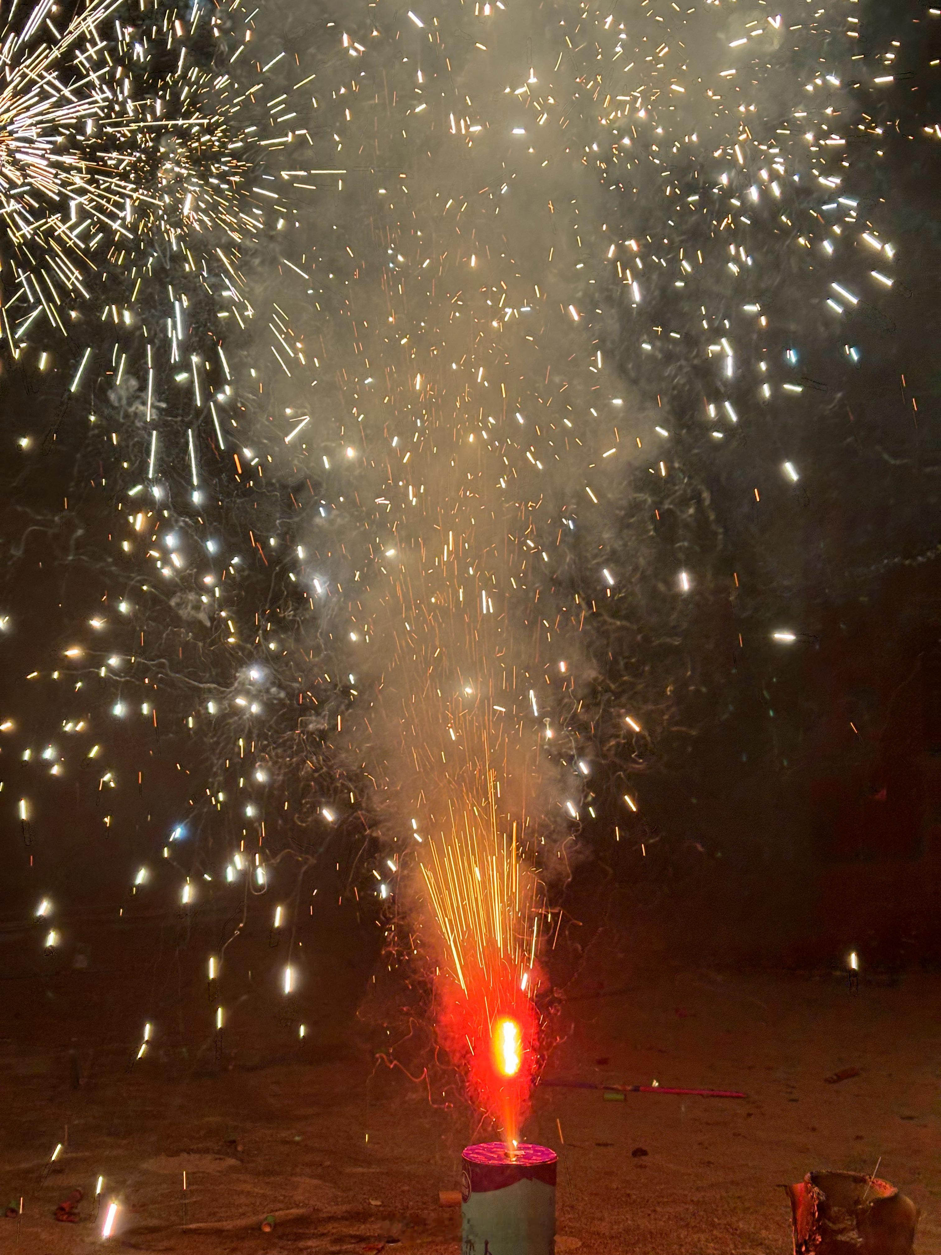 出来放烟花啦，爆竹声声辞旧岁，祝大家新的一年，万事顺意！蛇年安康！ 