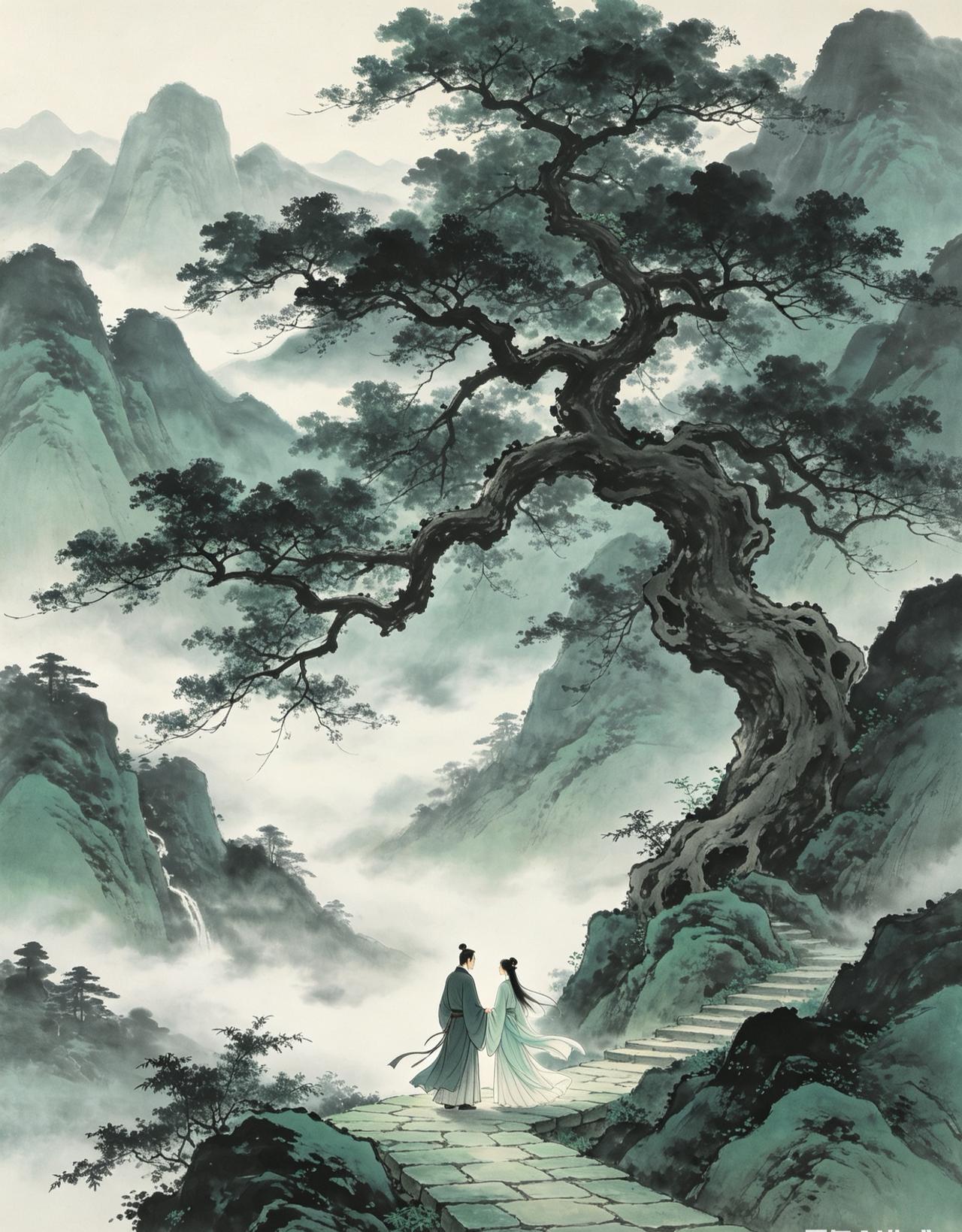 山中易见千年树，求下联人间罕遇一人心