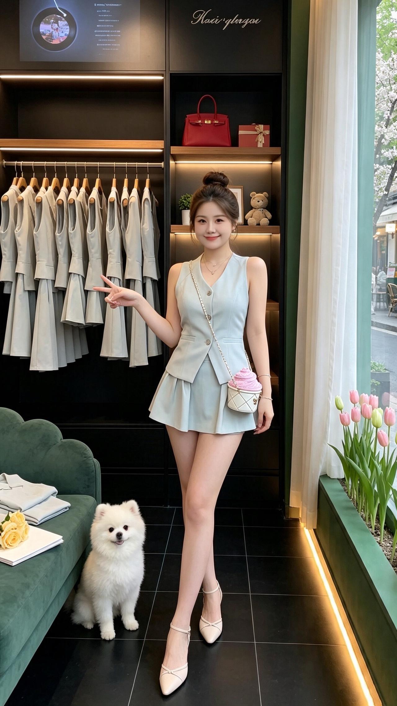 小个子套装休闲百搭梨型身材怎么穿出少女感 微胖穿搭也能很美