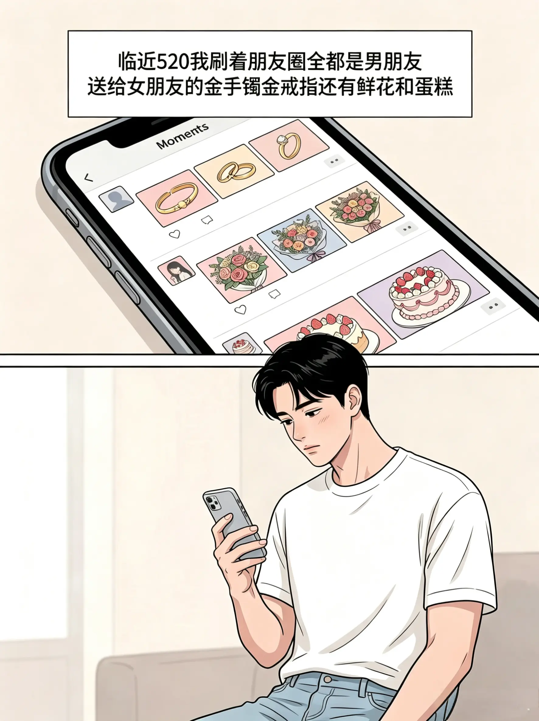 真爱无关物质 只在彼此心间。