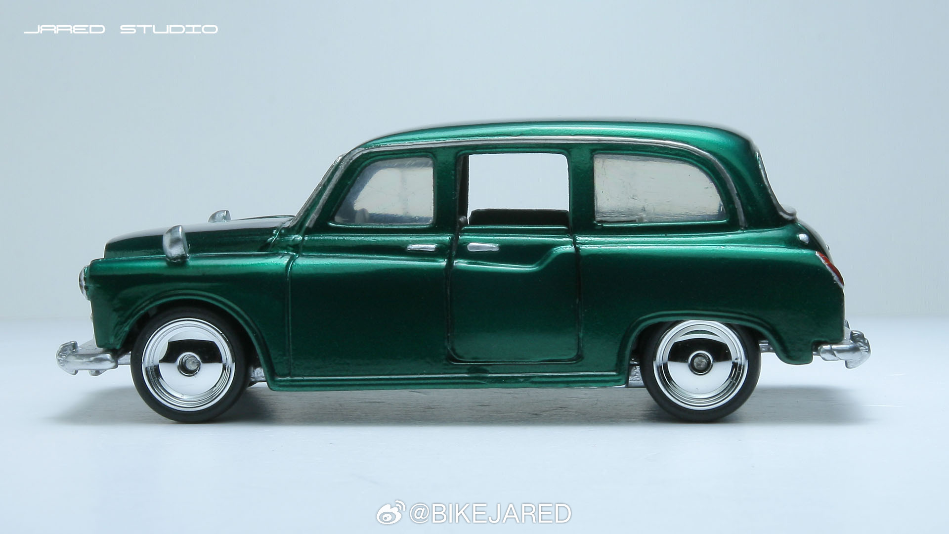 matchbox火柴盒伦敦出租车奥斯汀小比例车模 完工一辆老火柴盒奥斯汀FX4出