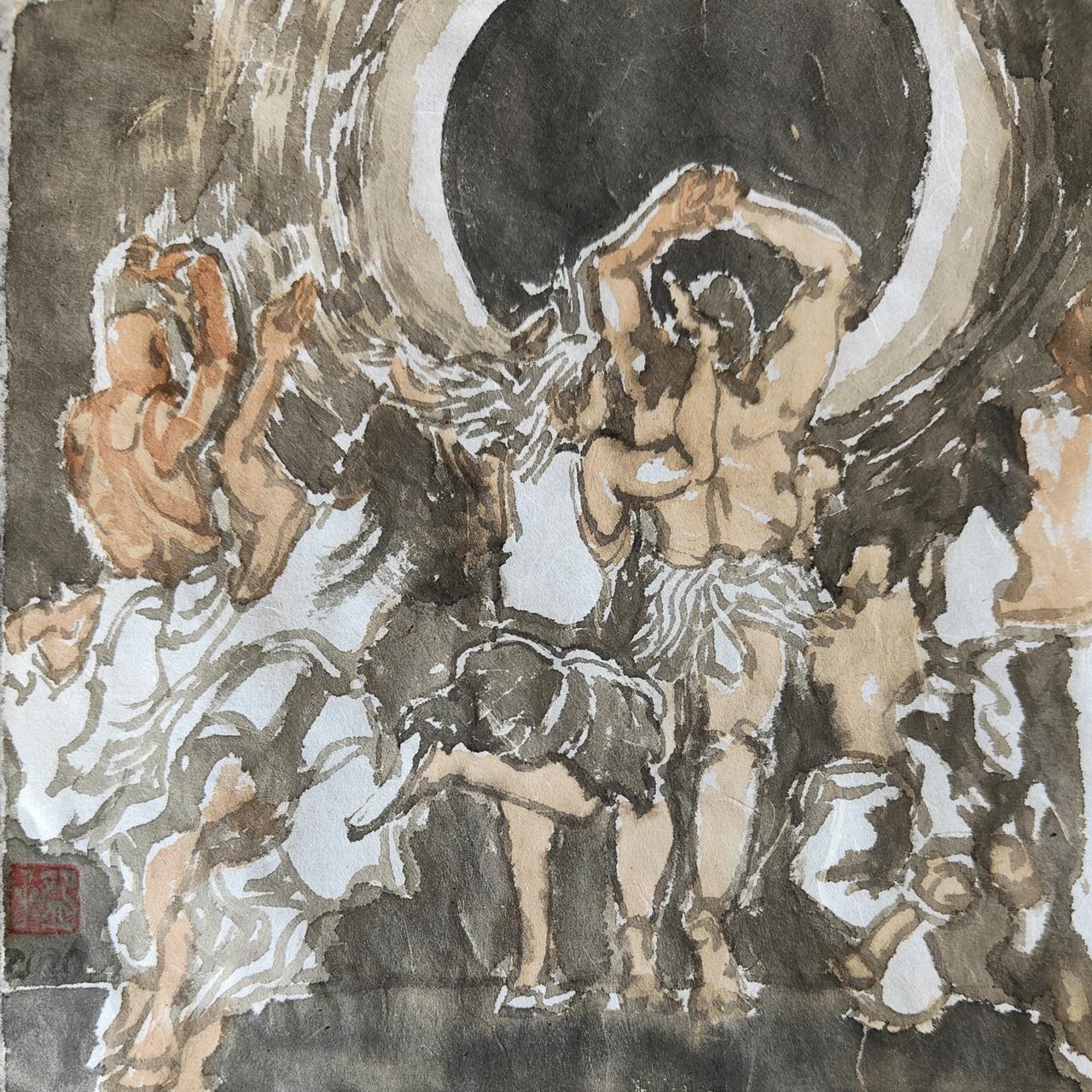 碗子的纸片水墨《天象》