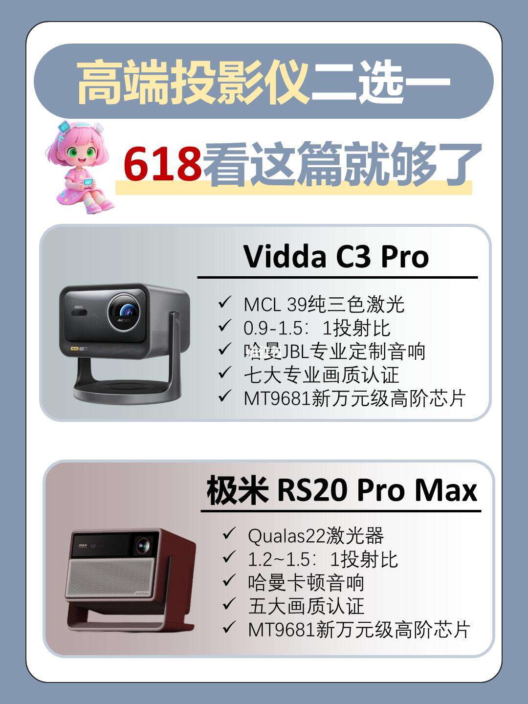 🔥618投影仪二选一❗看这篇就够了