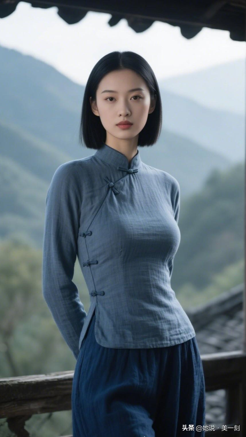 古典韵味，蓝衣美人，山水相映，古风韵味。有哪些日常又气质的穿搭推荐