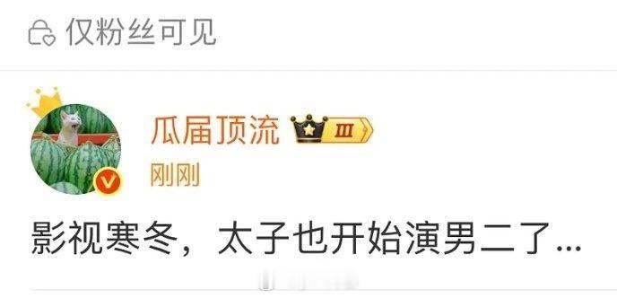 王弘毅能有男二演都是资本对他太仁慈了 