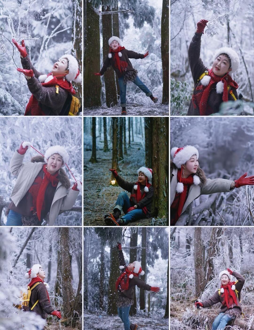 解锁雪景拍照📸的n个姿势☃☃☃
终于如愿打卡景宁敇木山雾凇
个人感觉比大寺基更