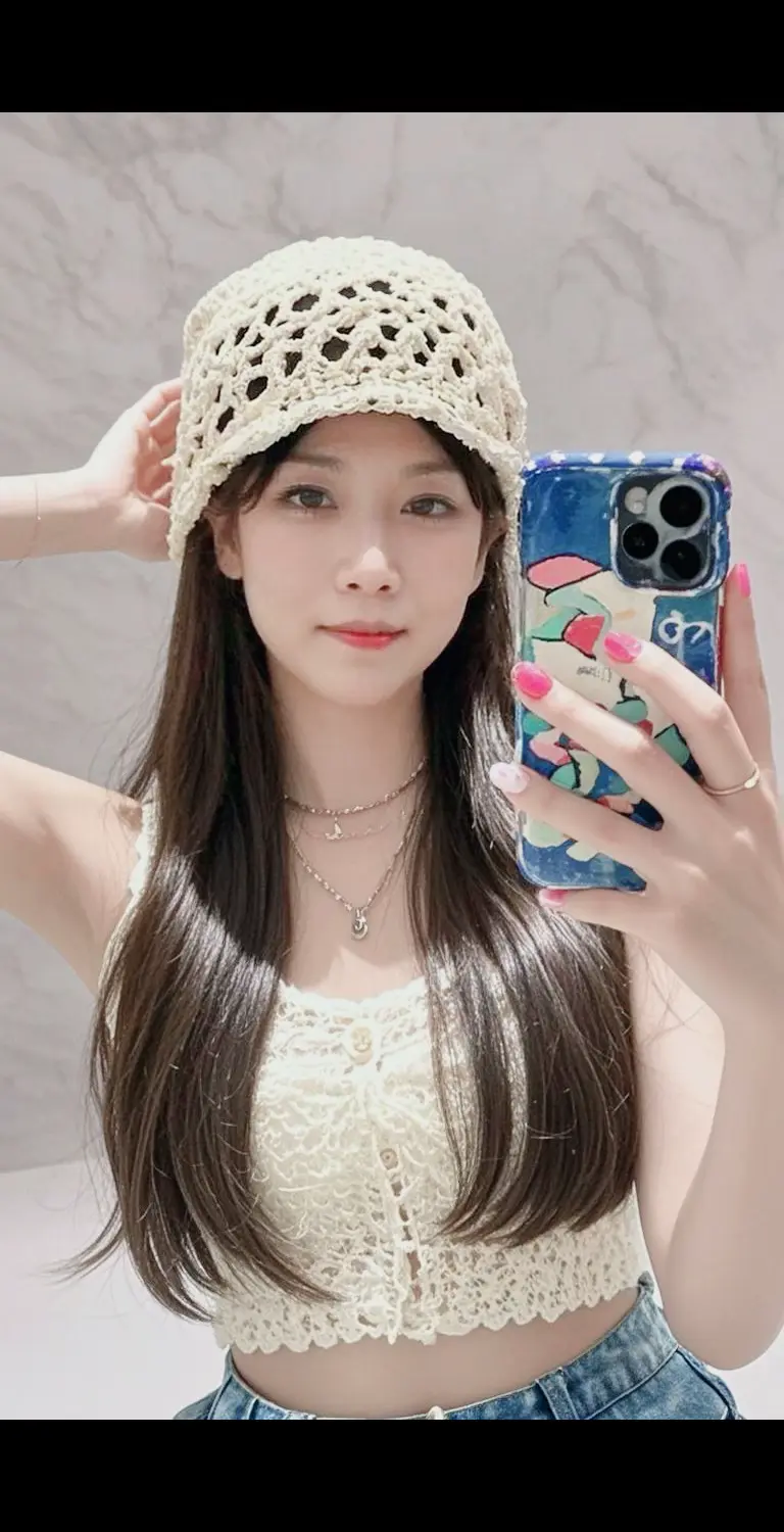 AI针织少女自拍
