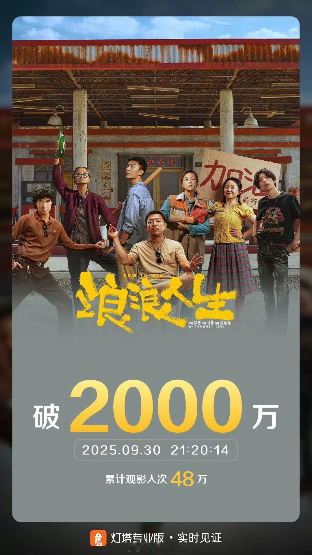 浪浪人生票房破2000万 2000万只是起点！预告里那些动人的片段早就让我心心念