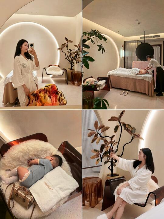 出息了！带六月龄宝宝勇闯成都千㎡spa！l