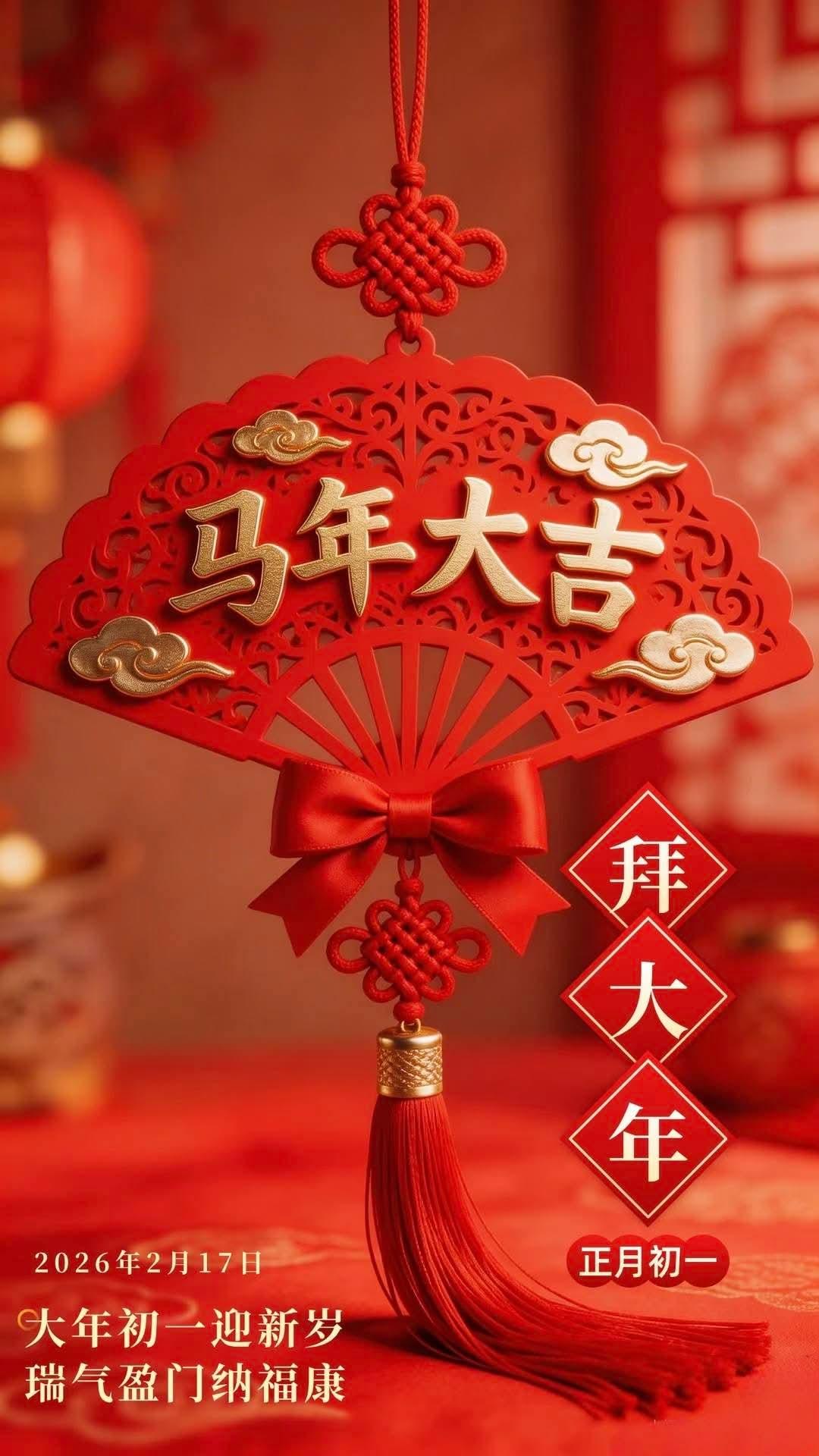 新年大吉大利，马年万事如意！🎉💰🏮