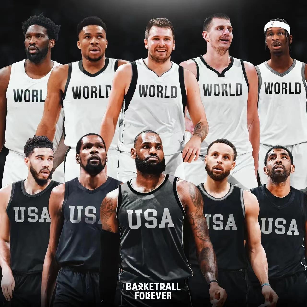 全明星赛有可能是美国队VS国际队赛制？
近日，NBA总裁萧华在节目中透露NBA至
