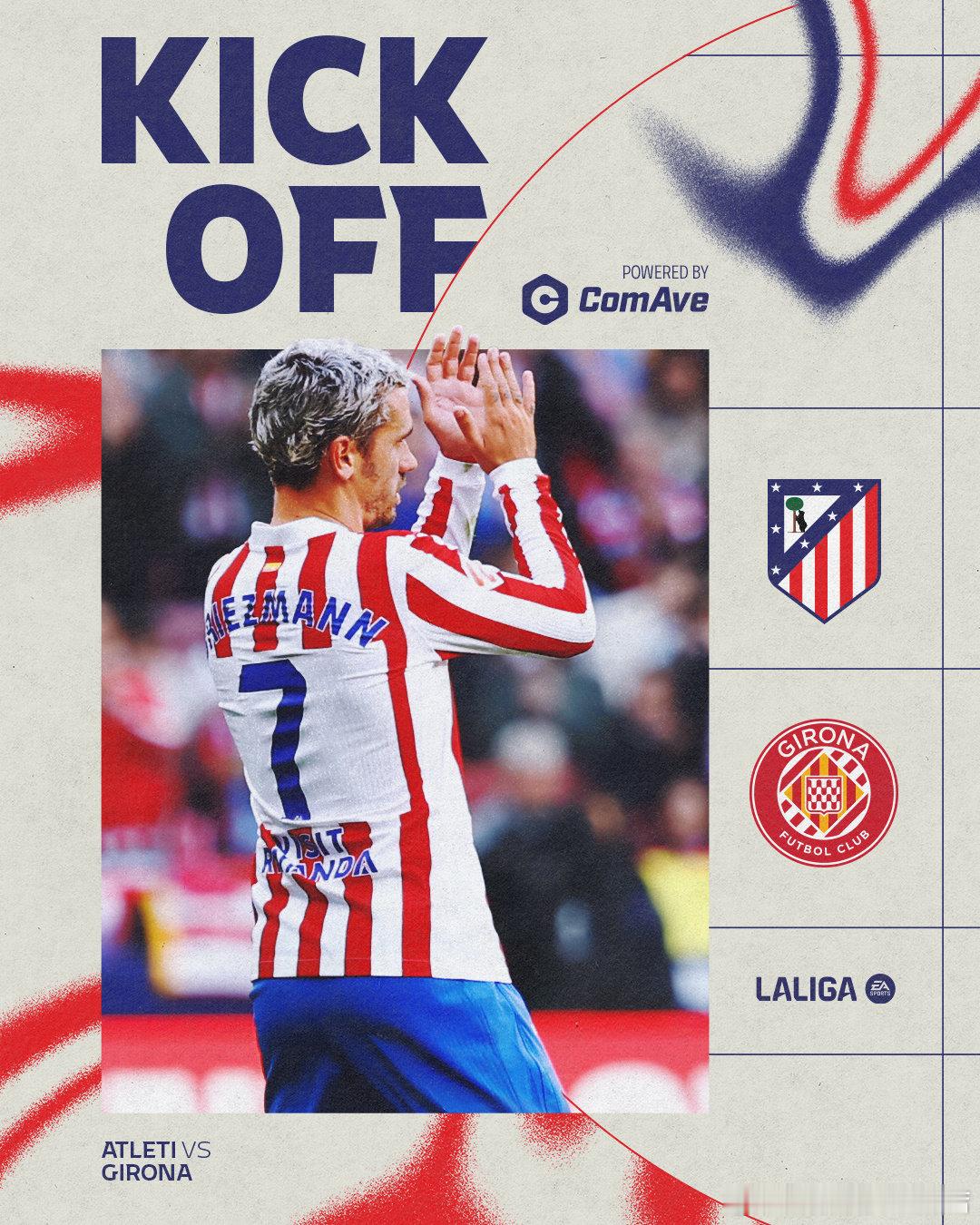 比赛开始！⏱️1’｜马德里竞技0️⃣-0️⃣吉罗纳AupaAtleti 🔴⚪️