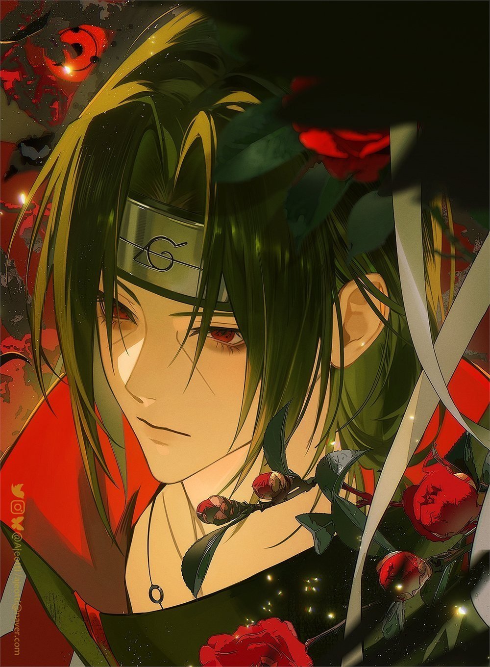 画师推荐🥰画的佐助都好好看！特别符合我对日系年代服少年的审美💗🆔ajeot