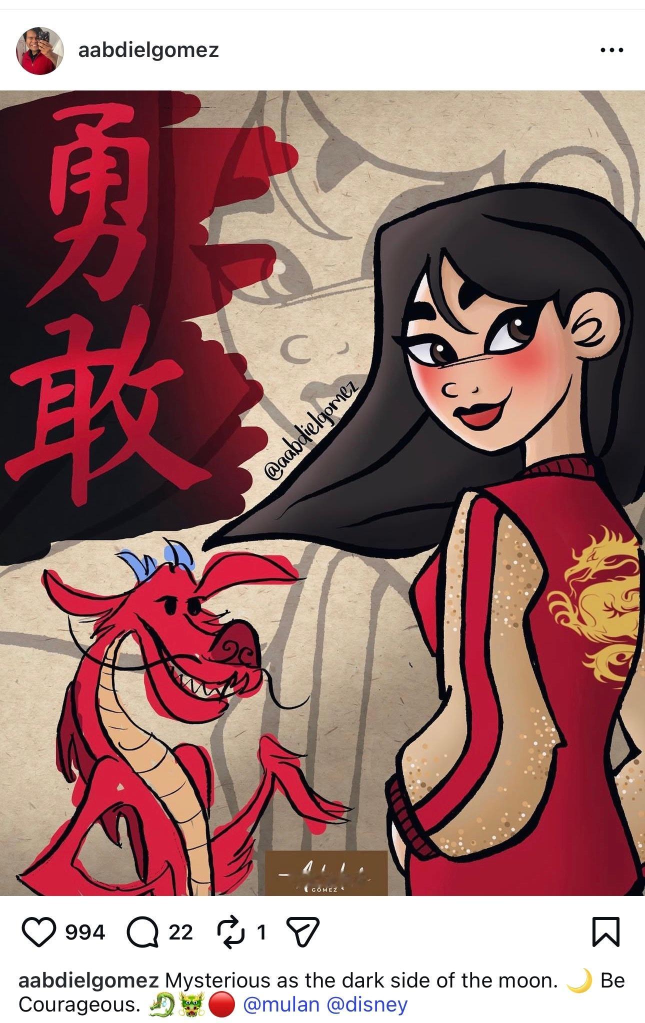 刘亦菲 lyf 花木兰 Ins上源源不断的刘亦菲花木兰二创根本盘点不完，来自美国