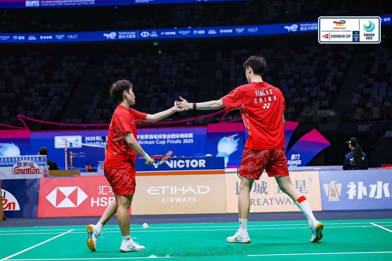 苏杯中国vs韩国2025年苏迪曼杯 混双 冯彦哲 黄东萍 21-16 徐承宰 蔡