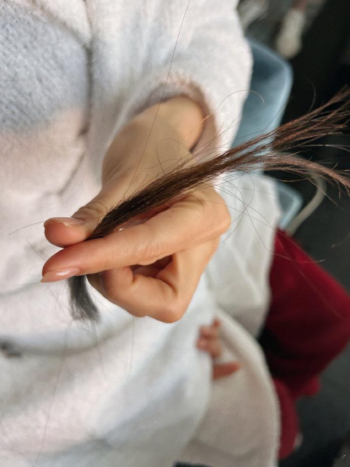 #曾黎给自己剪了公主切##曾黎两刀剪了个公主切# 曾黎的果敢令人赞叹。两刀下去，