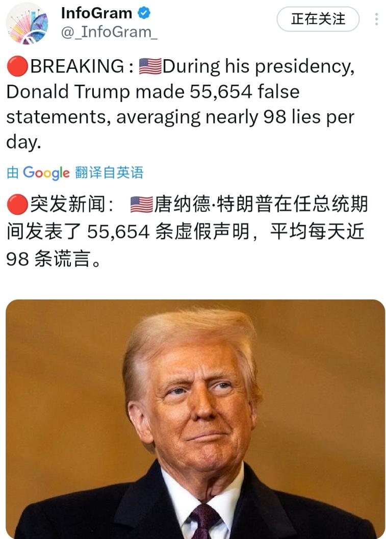 如果特朗普的鼻子和匹诺曹一样，现在估计已经长到能绕白宫三圈！

咱就是说，要是特