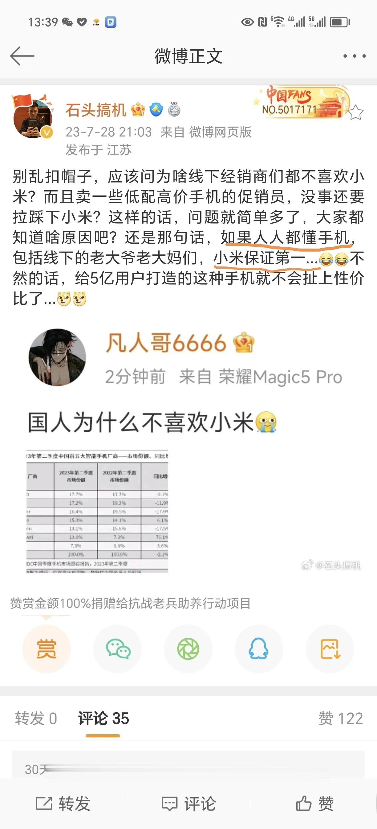 “如果人人都懂手机，小米保证第一”。

“小米就是给不懂手机的人准备的”。

有