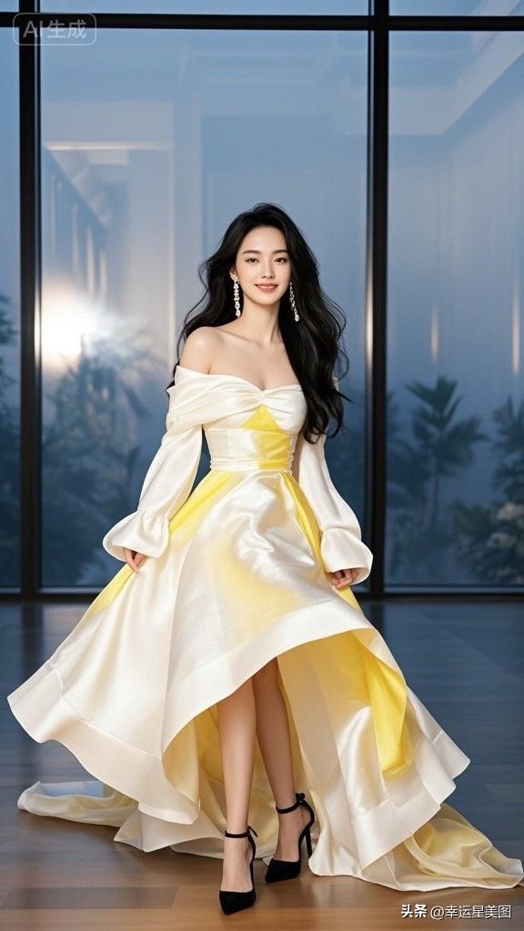 都市女郎的优雅穿搭，金白相间，尽显时尚与自信！