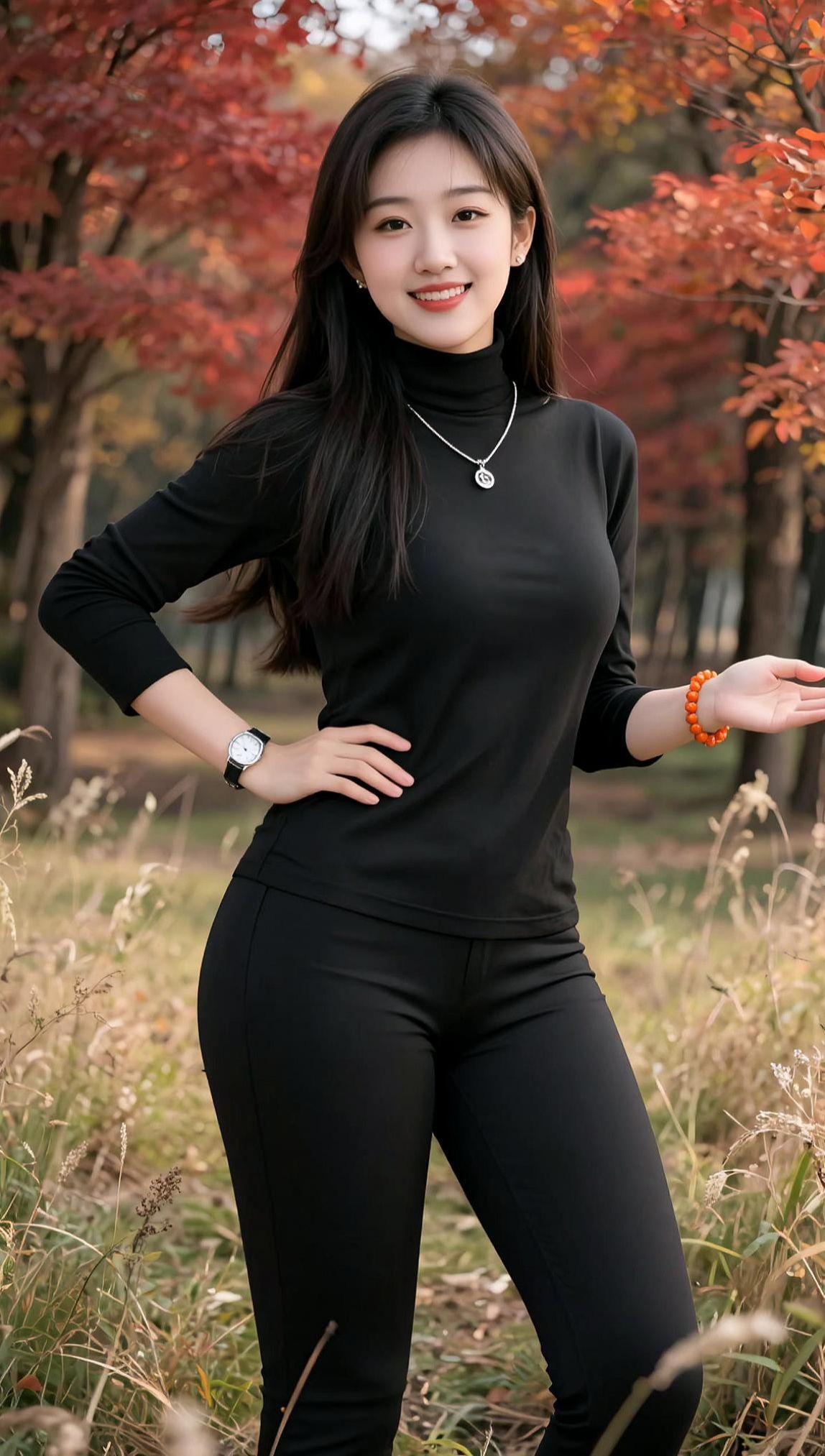 AI深秋氛围感写真 抖音ai创作