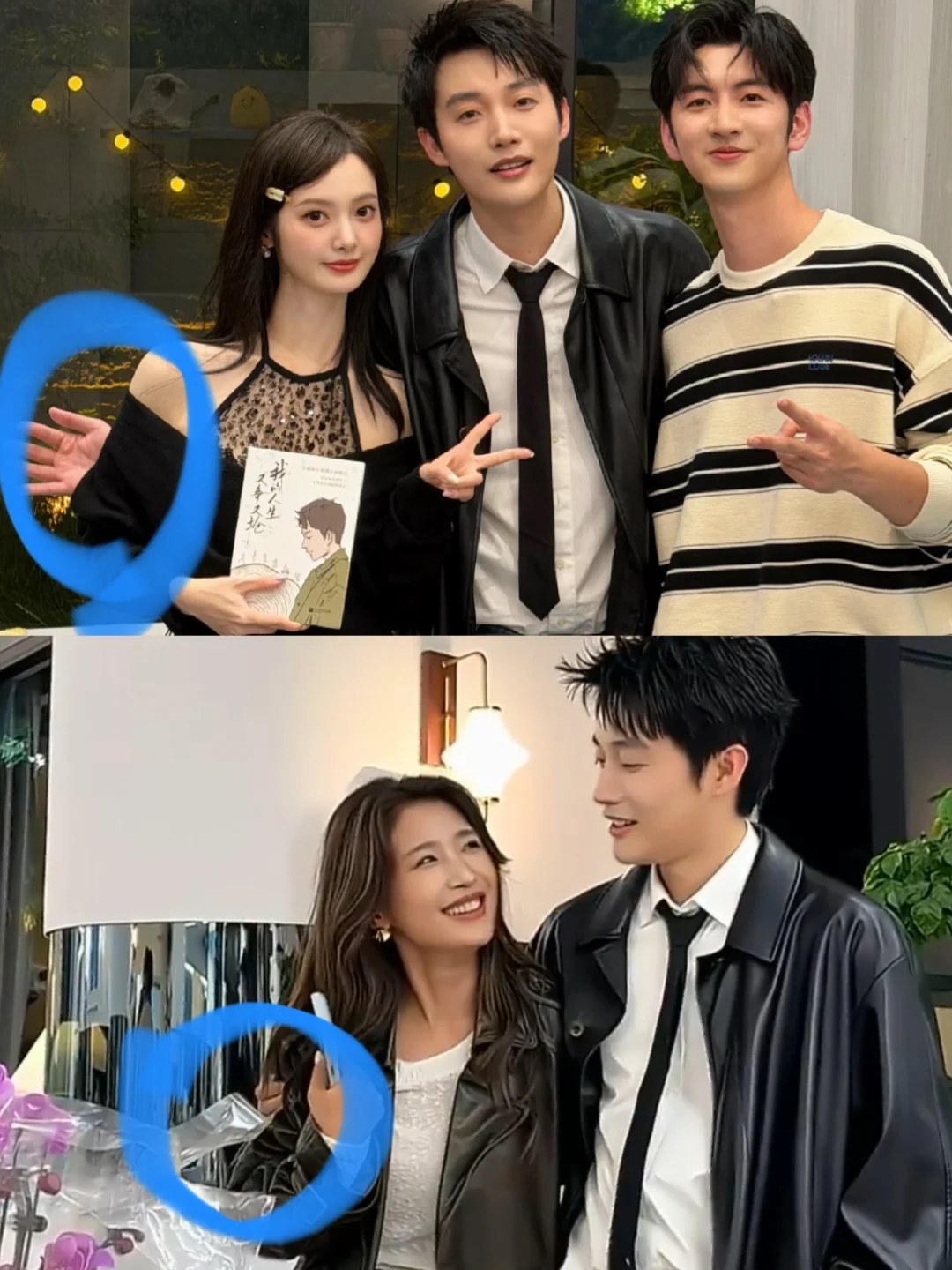 突然发现他和女生拍照还挺有分寸感的