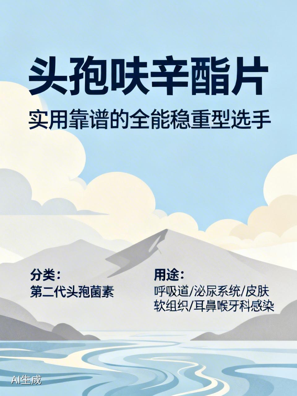头孢呋辛酯片厉害吗
不算“最猛”，但非常实用、靠谱、用途广，属于抗生素里的“全能
