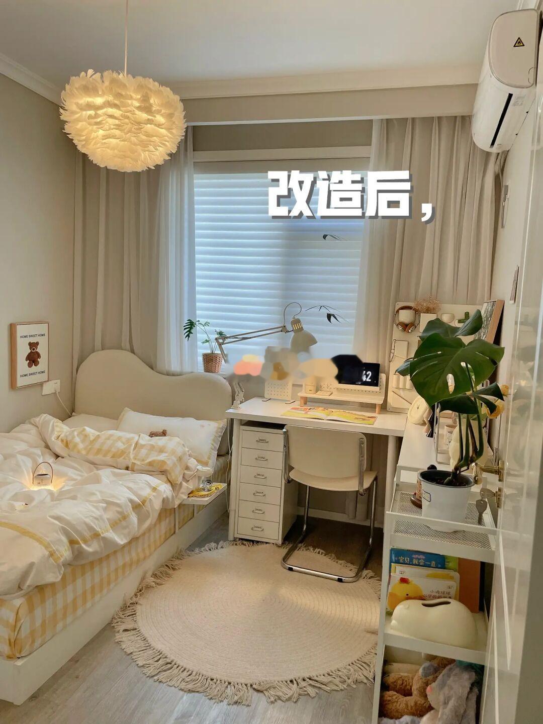 7㎡小卧室大改造！这真的是一间房❗️