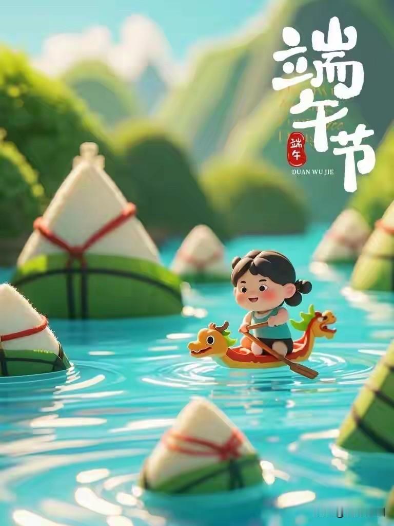 端午至夏正浓
插艾叶佩香囊

吉祥米甜蜜枣
粽飘香乐开颜

五彩线糯米粘
吃粽子