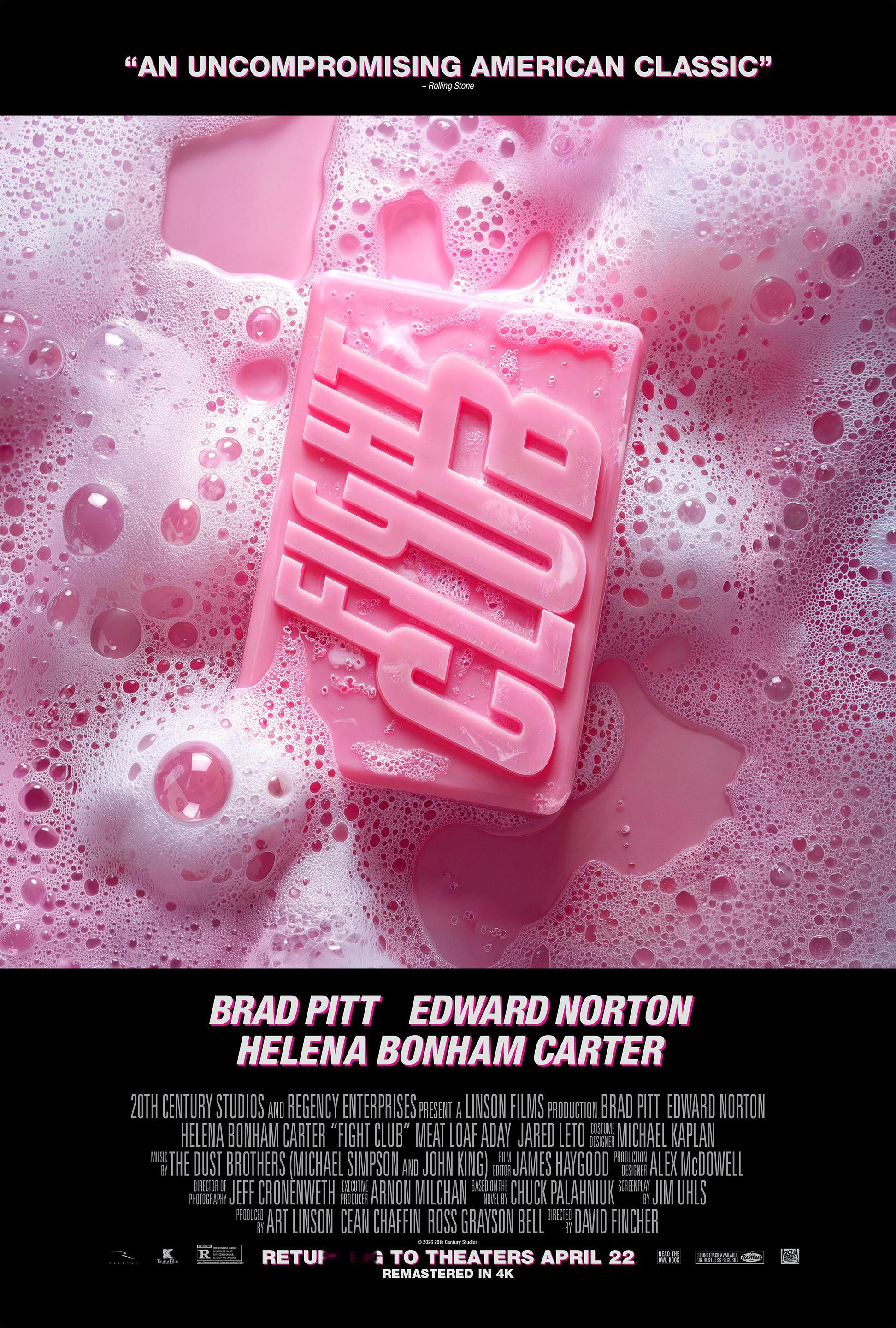 刚知道《搏击俱乐部》已经在美国限定重映了（4K修复版重映海报如图2）重映限定一日