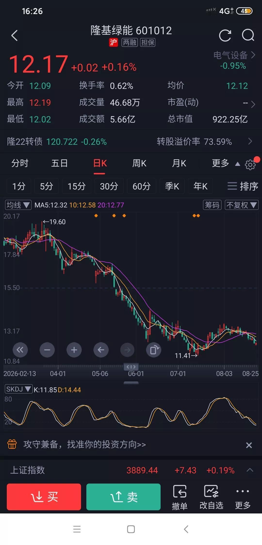 曾经的光伏龙头隆基绿能，近期利空不断，看来抄底需谨慎啊!
 1、半年预亏34‑3