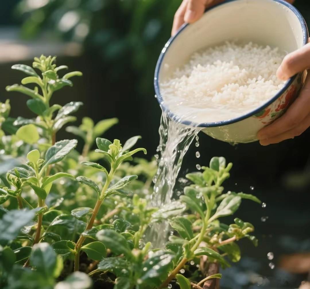 淘米水：花草的天然活力源泉 你知道吗？每次做饭时，第一次的淘米水可是花草的宝藏“