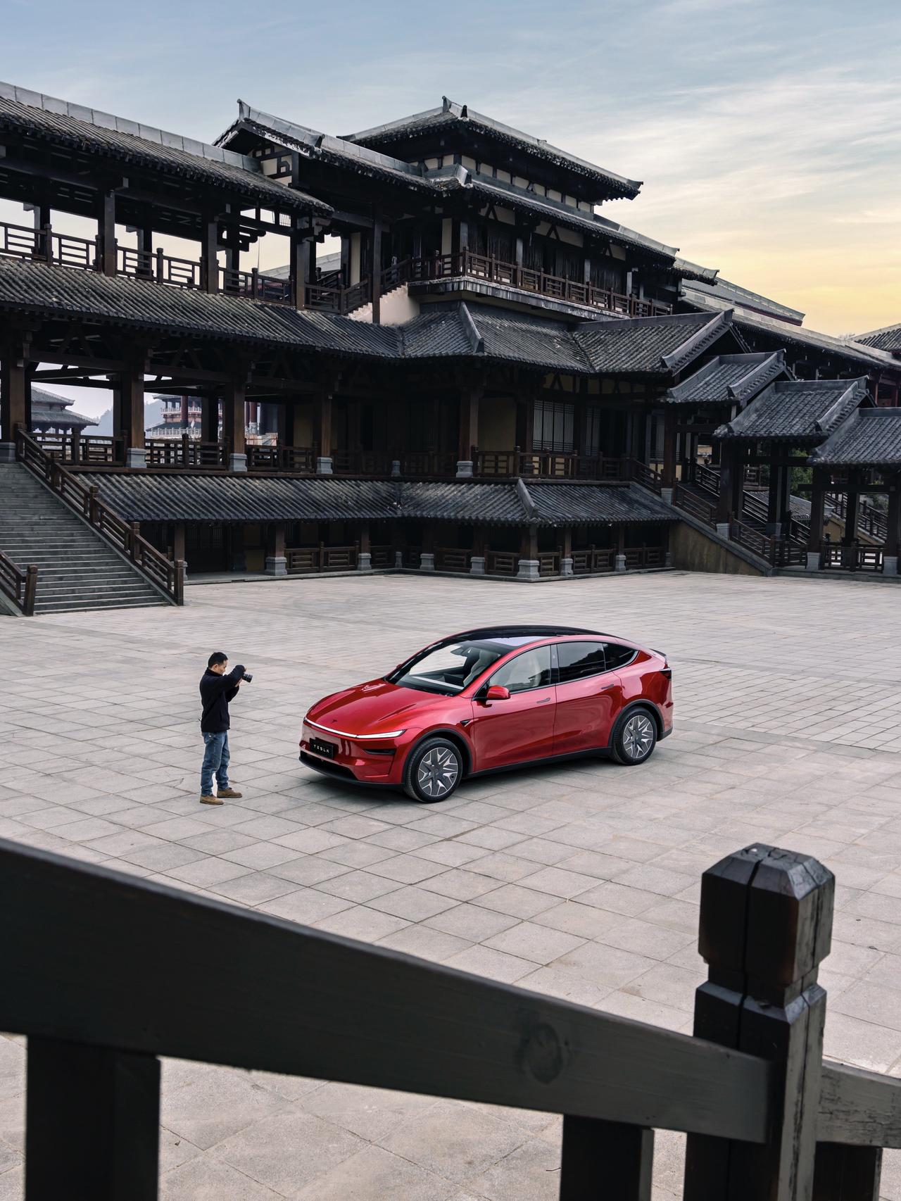 天菩萨，我把特斯拉开进《寻秦记》拍摄地～我与汽车的日常 汽车摄影 寻秦记 庆余年
