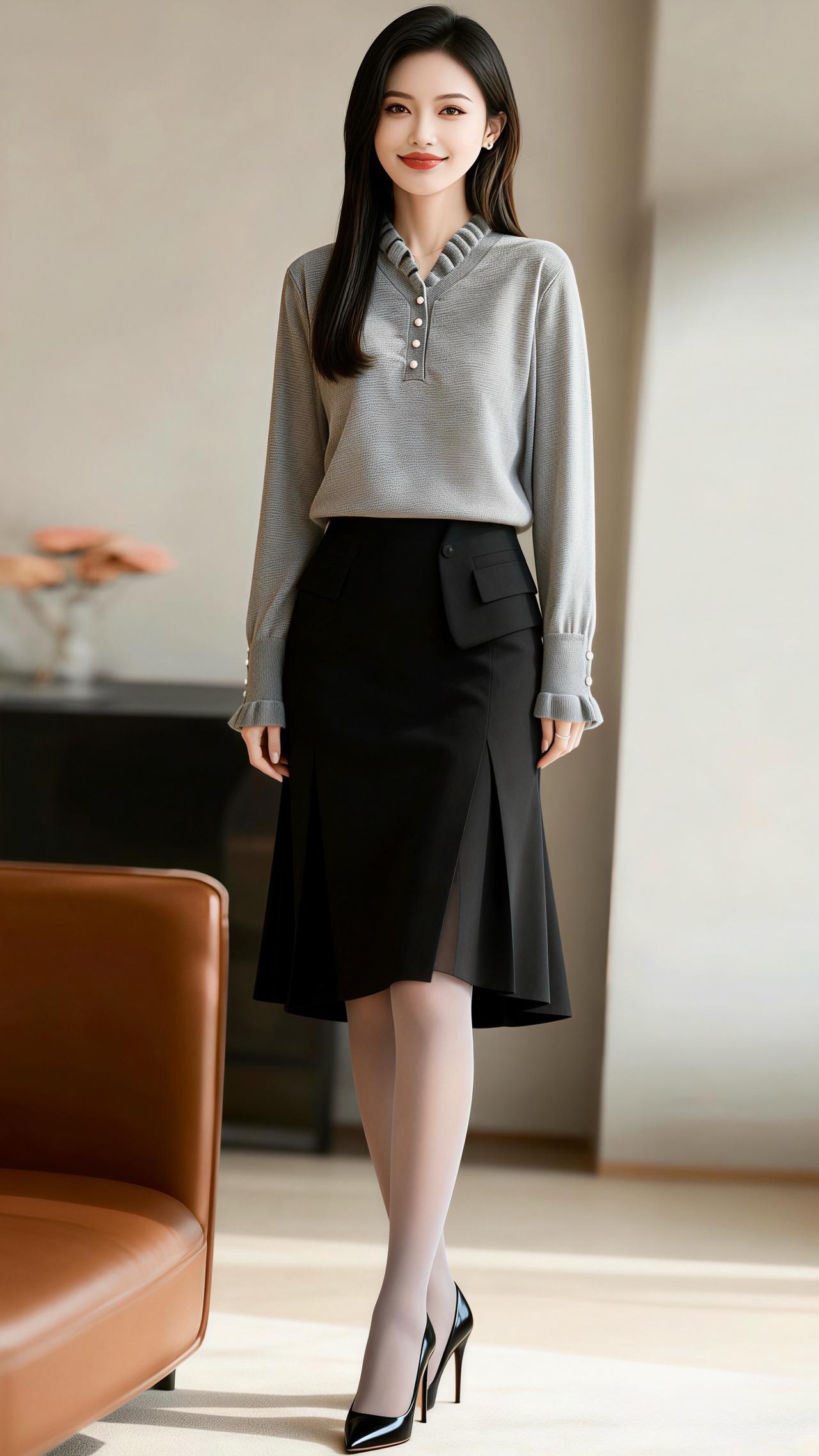 职场女性穿搭 通勤搭配 冬季穿搭 简约穿搭 气质显瘦穿搭