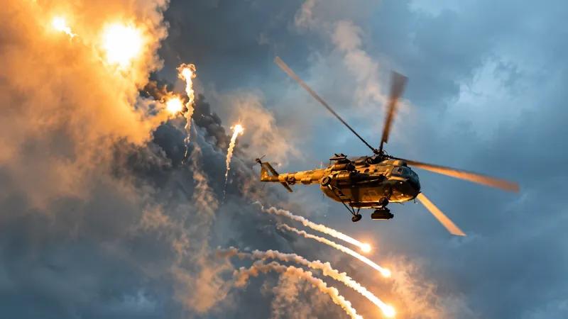 一架乌克兰武装部队 Mi-8 在波尔塔瓦附近被俄罗斯天竺葵无人机击落，机组人员死