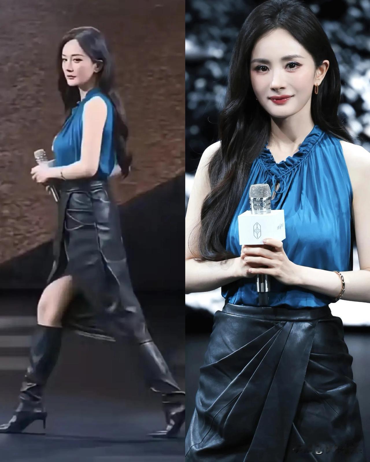 到底发生了什么？
我不意外杨幂惊艳发布会全场，
但我意外的是，她走向展车那股松弛