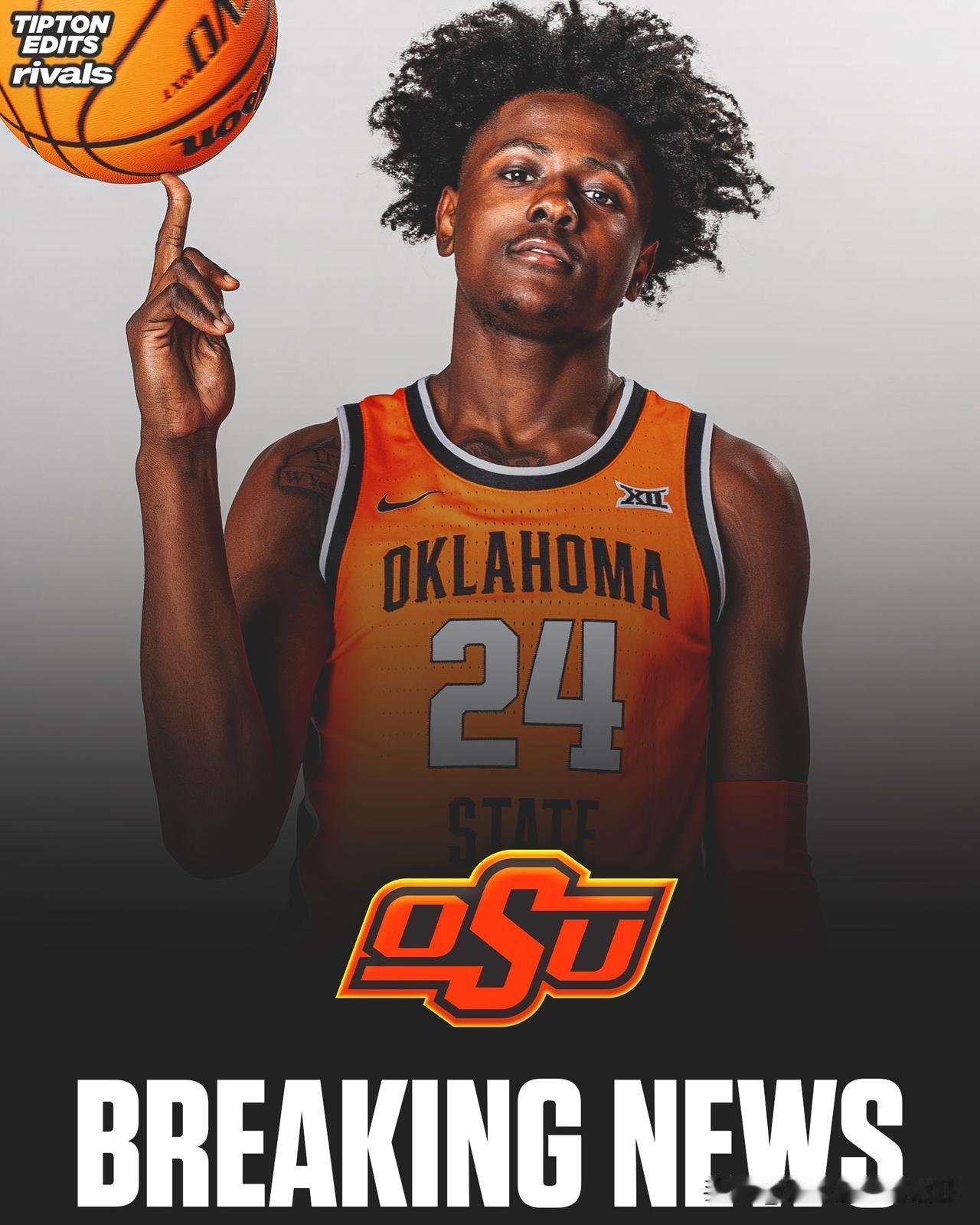 TOP35四星内线Latrell Allmond宣布承诺NCAA男篮 俄克拉荷马