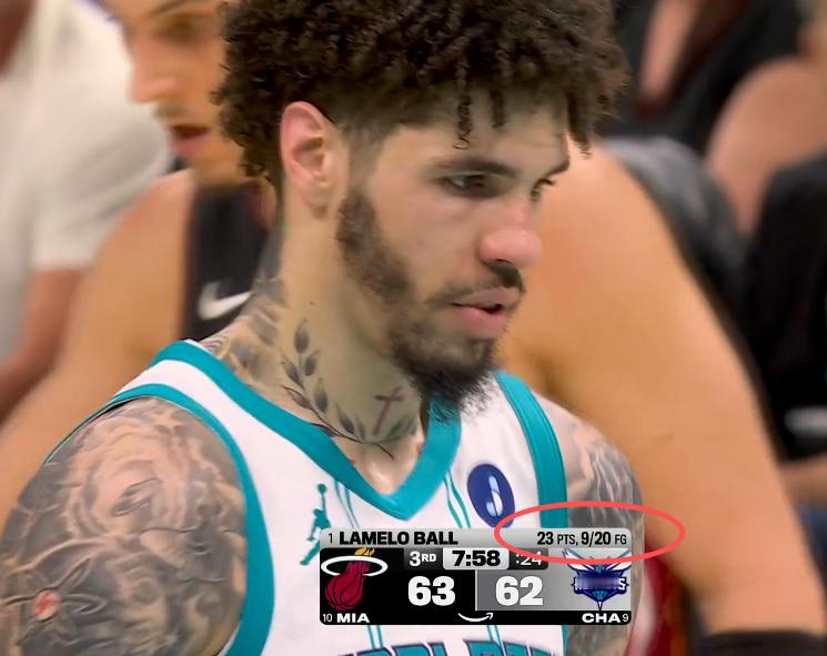 两节半，三球已经出手多达20次… 