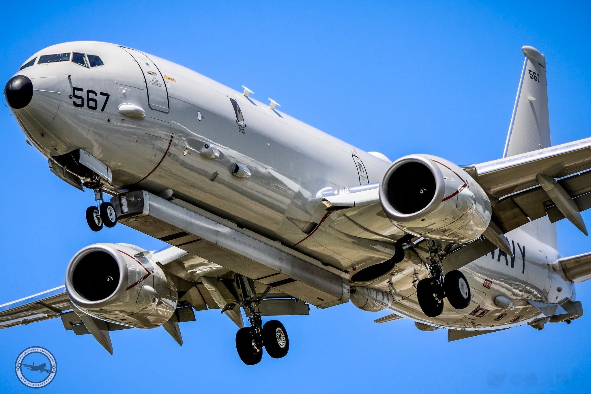 P-8A 169567 落地达拉斯爱田机场#航空[超话]##武器装备[超话]# 