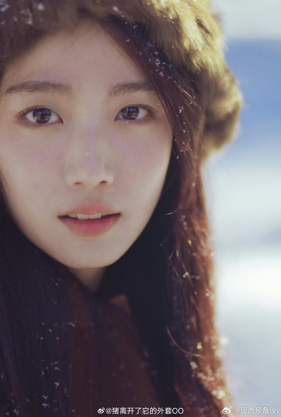 卢昱晓雪地营业大片，明媚又浪漫 文艺清新的美！！