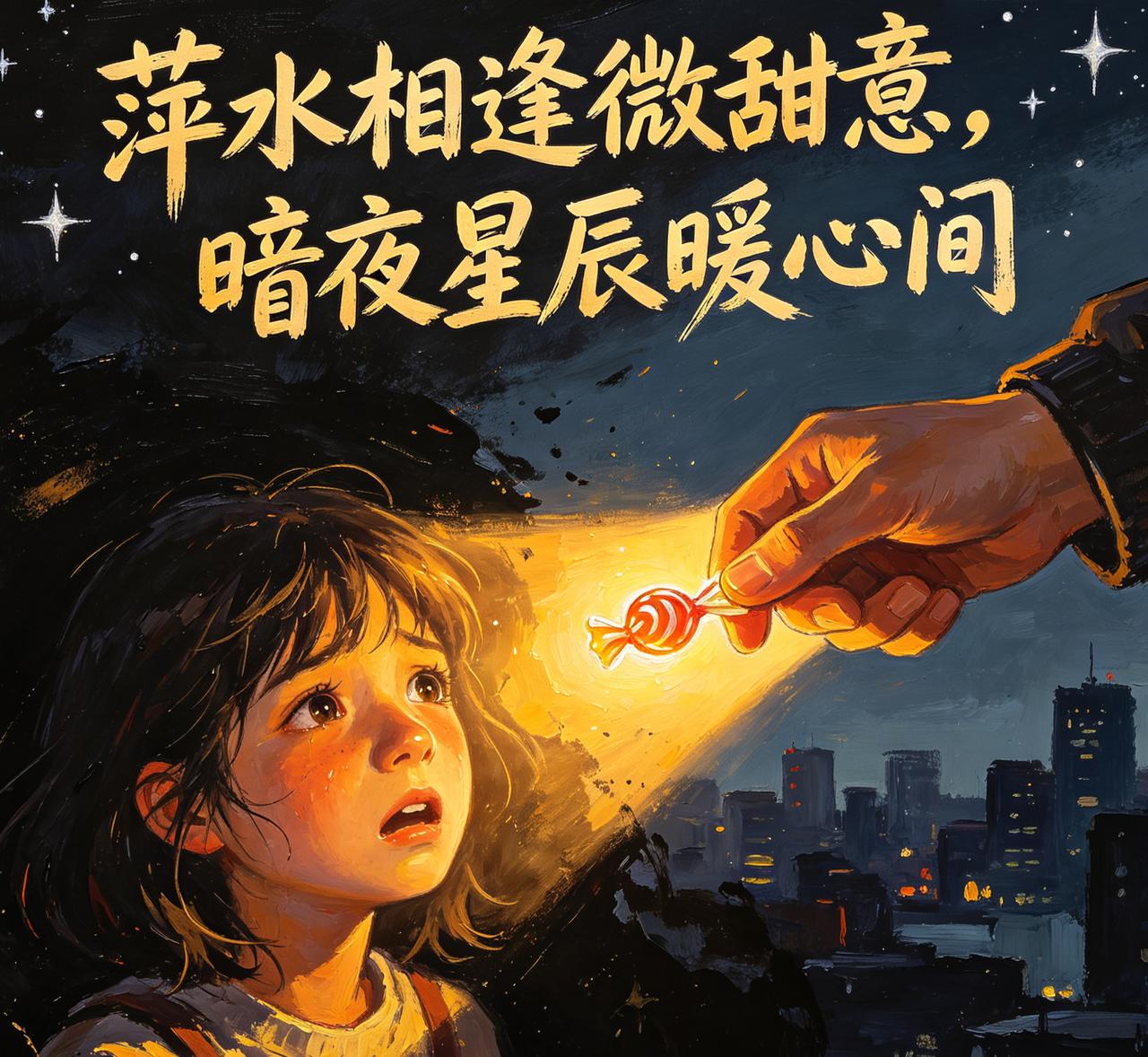 江湖怪谈•荒诞志195末班微甜之暗夜的星辰
【总结】萍水相逢的微小善意，往往能成