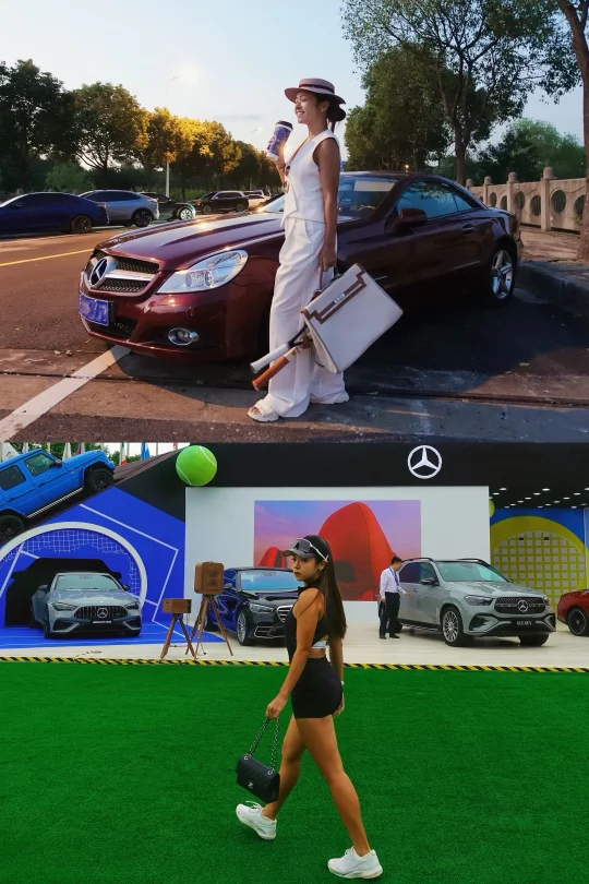 当我的奔驰驶入大师赛才懂什么是优雅与力量