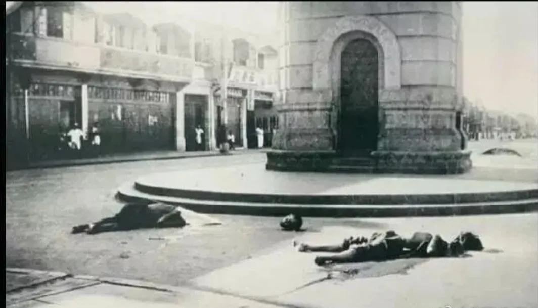 1937年，淞沪会战期间，几个向日寇泄露情报的汉奸被判了死刑，然后他们的尸体被公